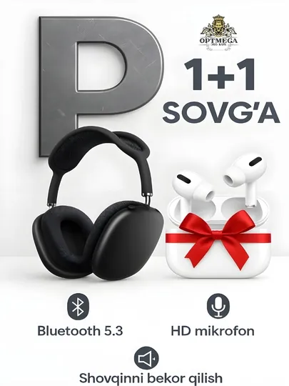 Беспроводные наушники-вкладыши APods, 1+1, для iPhone и Android P9, MAX — MAG100-PROP9-ЧЕРН