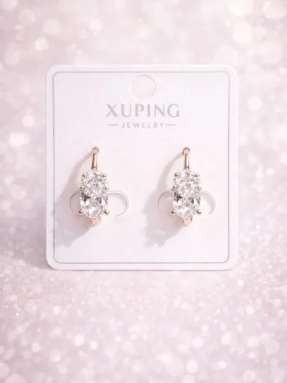 Женские серьги золотого цвета, бренд Xuping