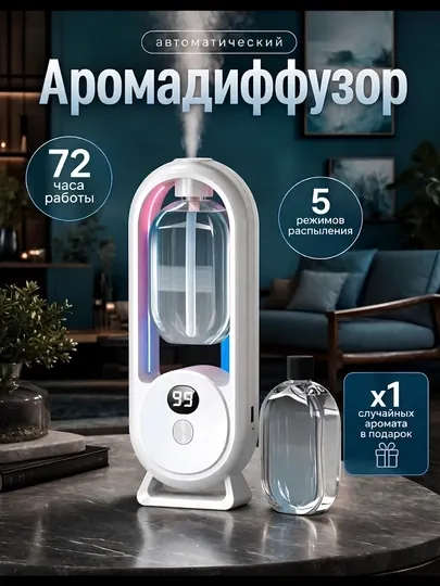 Автоматический освежитель воздуха для дома, аромадиффузор плюс 1 флакон в подарок, NS-08