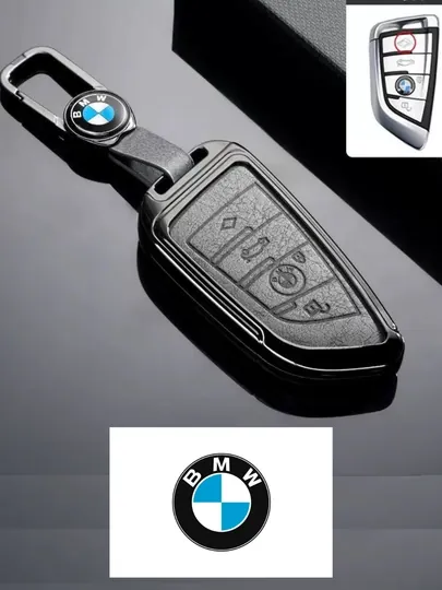 Металлический Чехол для автомобильных ключей BMW — 77CASES-BMWPMC3-ТЕМНСЕР