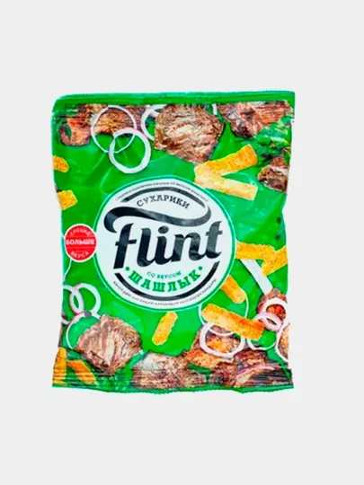 Сухарики Flint шашлык, 100 г