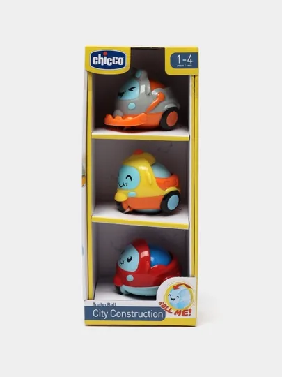 Набор машинок, Chicco City Construction, 12 м+