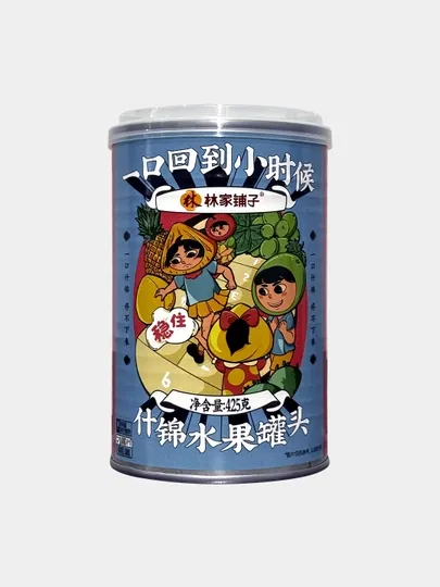 Фрукты в сладком сиропе Lin Jia Pu Zi (ассорти) — BZBCHIN-7
