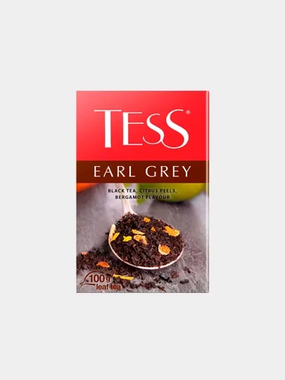 Чёрный чай Tess Earl Grey, листовой, 100 гр
