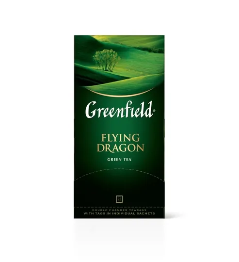 Чай зелёный Greenfield Flying dragon, 2 г, 25 пакетиков