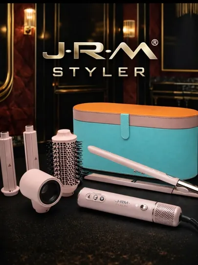 Фен для волос Airwrap JRM styler, 6 в 1, воздушная укладка и автоматическая плойка