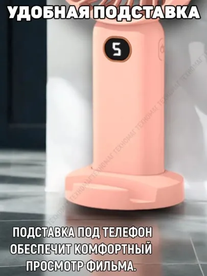 Мини вентилятор, универсальный, Type-C, с аккумулятором 2400 мАч, 5 скоростей