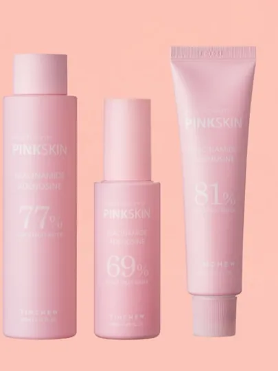 Набор для увлажнения и сияния кожи Tinchew Peach Skin Pink