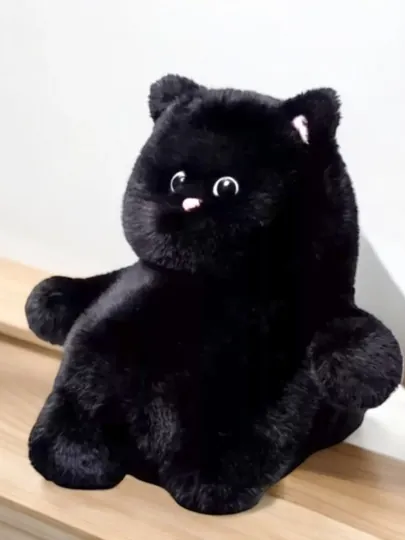 Мягкая игрушка, толстый плюшевый кот