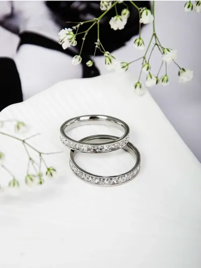 Для женщин и девушек, изящное кольцо в стиле "Cartier" — BEBI-KARTIE-СИНИЙ-20
