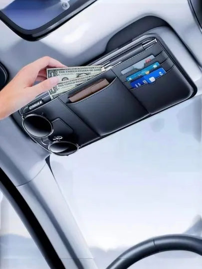 Органайзер для солнцезащитного козырька автомобиля, автомобильный аксессуар