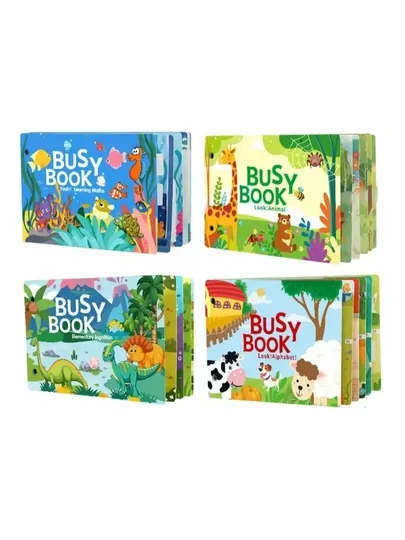 BUSY BOOK - развивающая книжка, посвященная темам раннего обучения