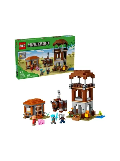 LEGO Minecraft 21278 застава грабителей и опустошитель — 665 деталей, 8+