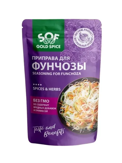 Приправа для фунчозы SOF Gold Spice смесь специй и трав 100 г