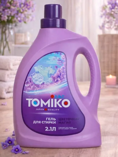 Гель для стирки Tomiko Цветочная магия, 2,1 литр