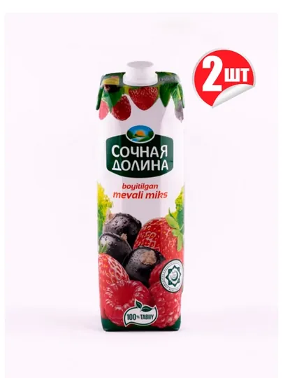 Сок "Сочная Долина" фруктовый микс, 1 л х 2шт