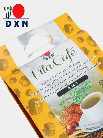 DXN Vita Café, 6 в 1 – Кофе любви с ганодермой, 20 саше по 21 г
