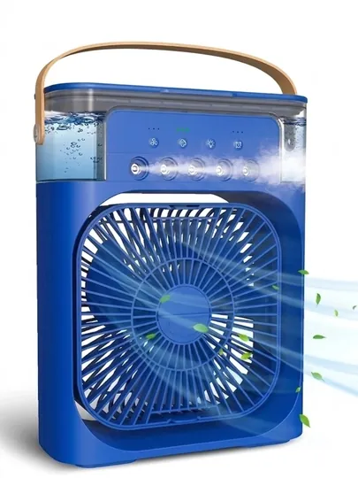 Портативный мини кондиционер, Air Cooler, увлажнитель, вентилятор 3 в 1, USB — GIFTYOU-MINIKOND-ГОЛУБ