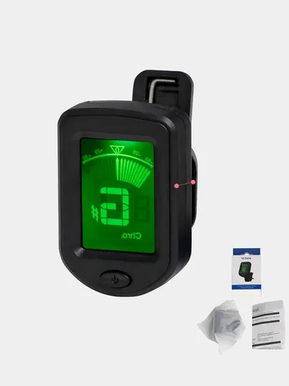 Тюнер для акустической гитары, скрипки, укулеле, виолончели LCD цифровой