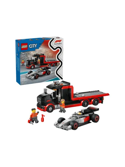 Конструктор LEGO City Демонстрационный грузовик F1 с гоночным автомобилем Audi F1 60493