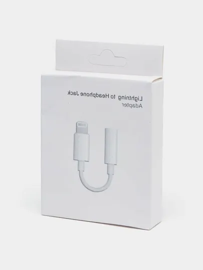 Адаптер для подключения 3.5 мм наушников к iPhone с разъёмом Lightning