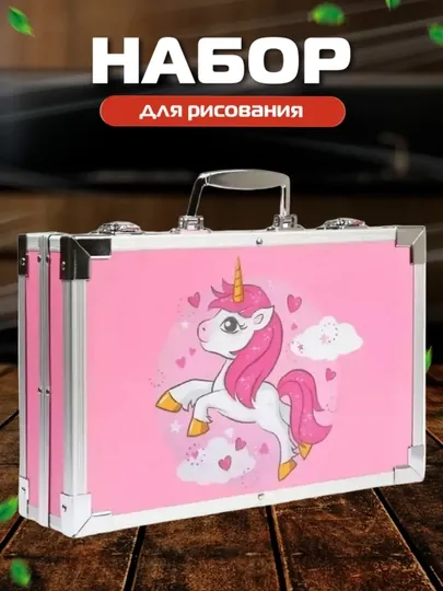 Творческий набор для рисования: маркеры, краски и карандаши