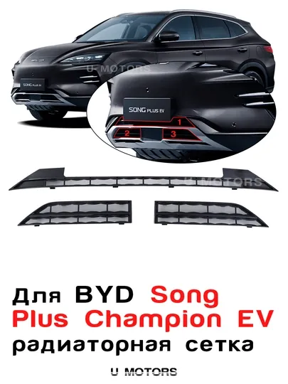 Радиаторная сетка для автомобилей BYD Yuan Up, Song Plus Champion