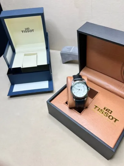 Мужские часы Tissot, механика, с кожаным и металлическим ремешком, в подарочной коробке
