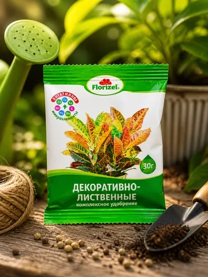 Удобрение для декоративно-лиственных растений, комплексное, 30 г, питание и рост листьев
