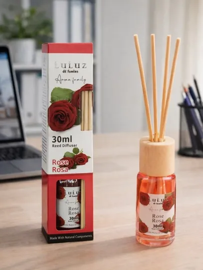 Аромадиффузор для дома Rose Rosa 30 мл – аромат с палочками, приятный запах