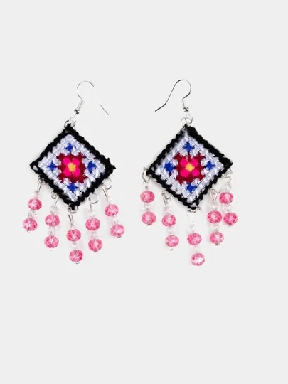 Этнические сережки handmade, национальные серьги для женщин, для праздника и путешествий