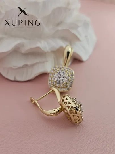 Серьги для девочек и женщин, Xuping — 1001PRT-XUPINGF-ЛИМОН