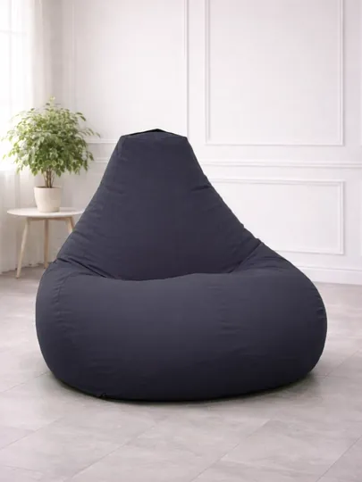 Большой кресло мешок Bean Bag размер XXXXL, мягкий пуфик-бинбег из ткани габардин — PUFFIKI-4ХХХХLГАБАРДИН-ТЕМНСЕР