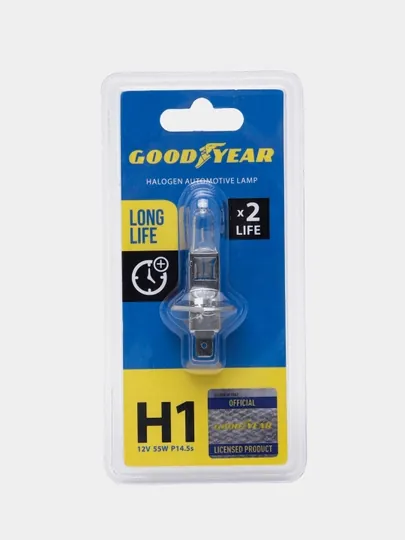 Лампы для автомобиля "Goodyear" Nexia 2, Epica, Captiva, Lacetti 1.8 Н1 55W Long Life