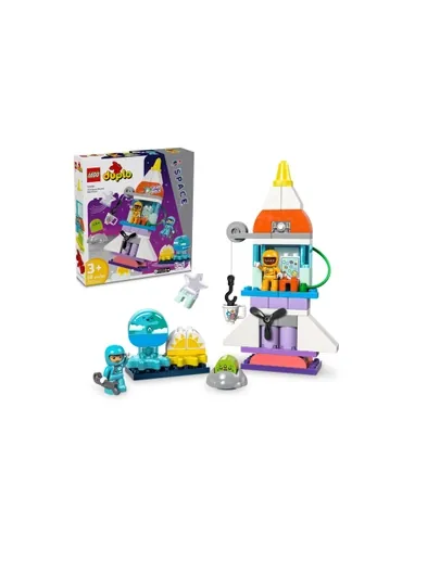 Конструктор LEGO DUPLO 10422 Приключения космического корабля, 3 в 1