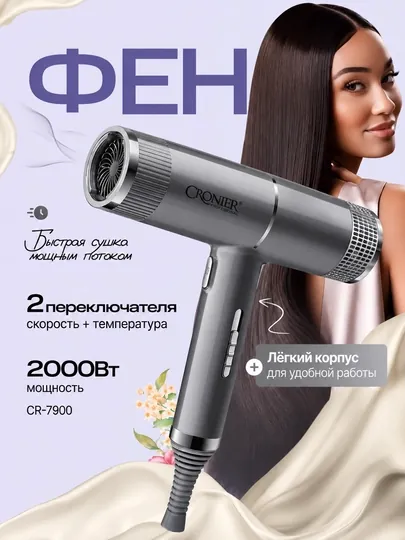 Профессиональный фен для сушки волос — BUYT-CRONFEN-МЕНТОЛ