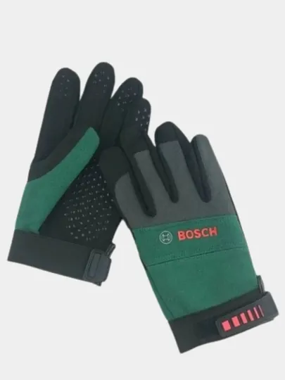 Садовые перчатки Bosch размер L износостойкие, дышащие, с эластичной манжетой