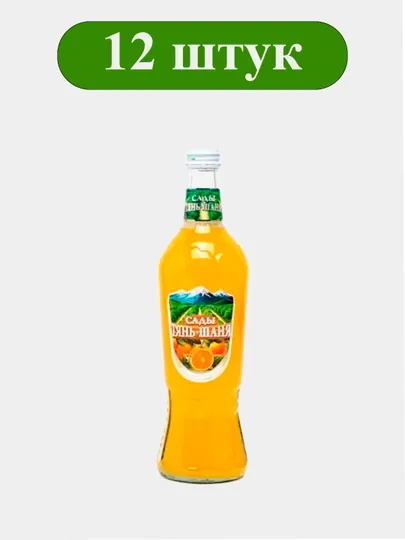 Стекло Газ. Напиток "Сады Тянь-Шаня" - 0,5л - Апельсин 12  штук