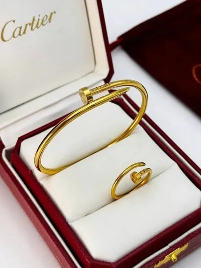 Xuping Cartier Clash, набор из браслета и кольца — XUPINGC-CARTIER1-ЖЕЛТ-19