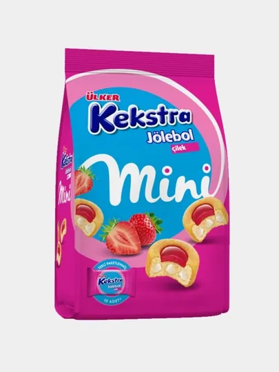 Мини-кексы Kekstra Mini с клубничной начинкой, 150 г