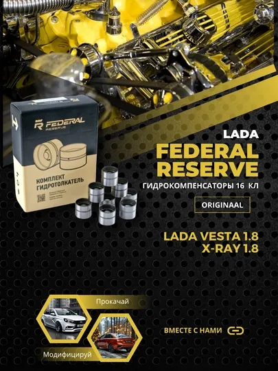 Гидрокомпенсаторы ВАЗ 21179 Vesta 1.8, XRAY 1.8 16V, конвейер Federal Reserve