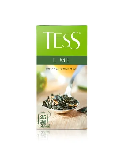Зеленый чай Tess Lime, 1.5 г, 25 пакетиков