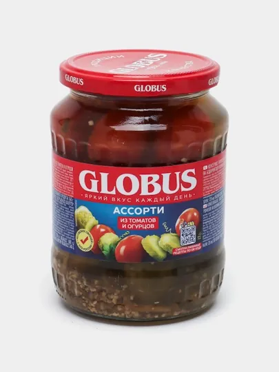 Globus Ассорти, томаты с огурцами, 720 мл — FARGO-P02CE29