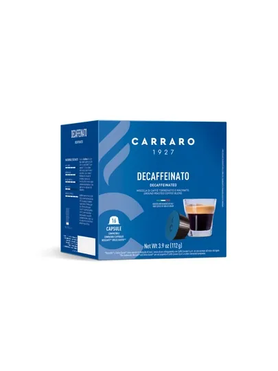 Кофе в капсулах Carraro Decaffeinato, без кофеина для Nescafé Dolce Gusto