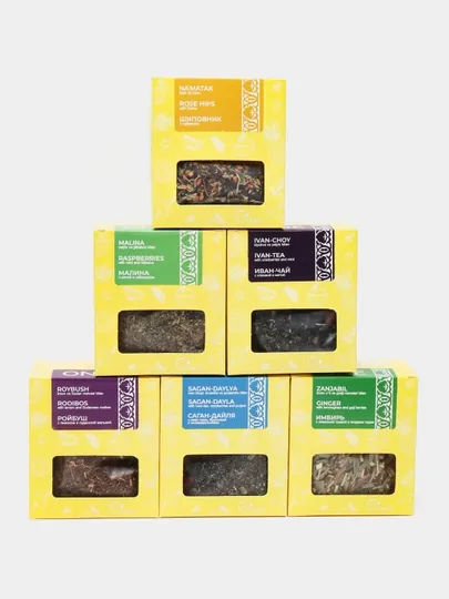 Fruteabar ONE Herbal tea collection. Набор из 6 видов чайных купажей, 250г