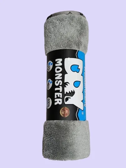 Тряпка для авто DRY MONSTER – полотенце из микрофибры для сушки, 50 × 60 см — DION-MONST-CЕРМЕЛ