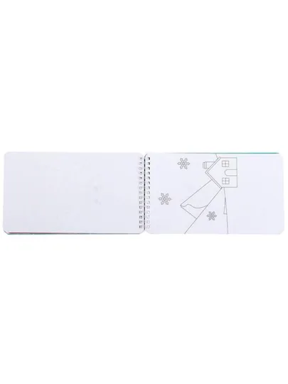 Новогодний альбом с трафаретами и наклейками «Дедушка Мороз», 72 страниц — BWAY-TSR5471
