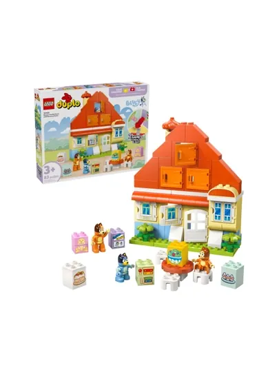Конструктор LEGO DUPLO Семейный дом Блюи с игрой на развитие памяти 10459, деталей 83 шт