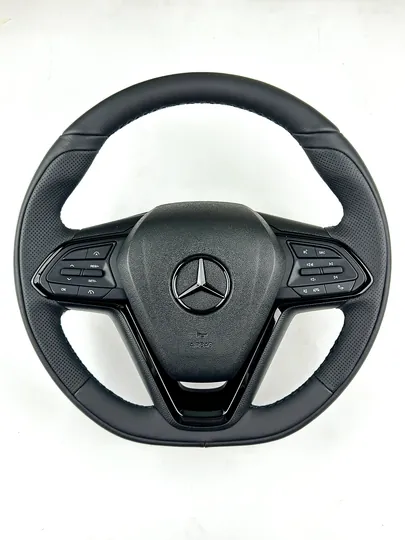 Руль для всех автомобилей, универсальный, кожанный Spark, Damas, Nexia 1 2 3, Gentra, Lacetti