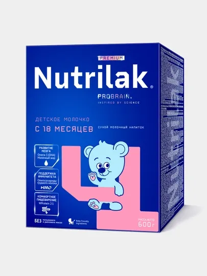 Детский сухой молочный напиток Nutrilak Premium 4, 600 гр